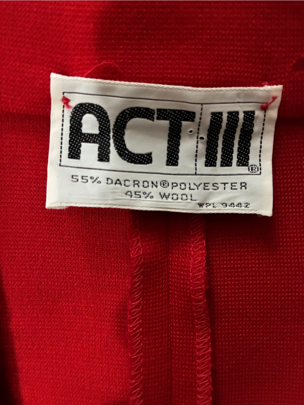 NWT Vintage Act III Contrast-Trim Blazer Jacket - Picture 10 of 15